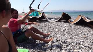 kiteholic episode 1 shredding in kos psalidi kite beach [upl. by Pryor]