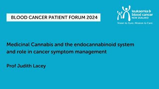 Medicinal Cannabis and the endocannabinoid system and role in cancer symptom management [upl. by Bartie]