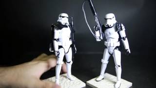 Star Wars Bandai 1 12th Sand Trooper Model Kit Review [upl. by Aketal177]