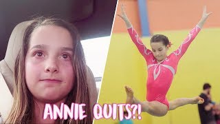 Annie Leblanc Quits Gymnastics Forever WITH FOOTAGE [upl. by Waylan]