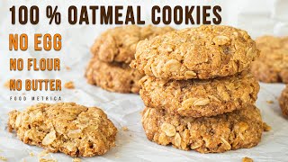 SUPER EASY CRISPY OATMEAL COOKIES [upl. by Lemak157]