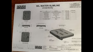 Under tray slimline 50L fresh water tank [upl. by Atirec336]