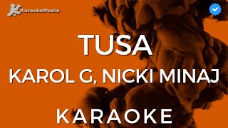 Karol G Nicki Minaj  Tusa Karaoke  Instrumental y letra [upl. by Kenna]