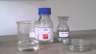 Chemie Experiment 51  Natrium und Bromwasserstoffsäure [upl. by Pietro]