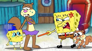 Unstable SpongeBob Family  Baby SpongeBob is Really Bad  Spongebob SquarePants Animation [upl. by Hawthorn]