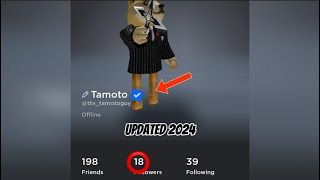 HOW TO GET ROBLOX VERIFIED CHECKMARK✔️ 2024 [upl. by Ateloj]