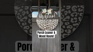 Create Your Own Porch Leaner And Wood Round With Cricut cricutmade cricut diy cricutprojects [upl. by Horn831]