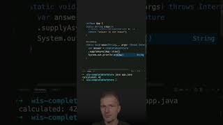 Asynchronous Invocation With CompletableFuture java shorts coding airhacks [upl. by Gilli]