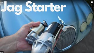 Jaguar S type Starter motor Starter removal and install jaguar automobile [upl. by Corney]