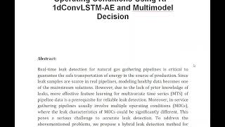 Leak Detection for Natural Gas Gathering Pipelines Under Multiple Operating Conditions Using RP 1dCo [upl. by Eniahpets]