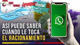 Conozca cuándo le corresponde el racionamiento de agua en Bogotá vía WhatsApp [upl. by Bolling811]