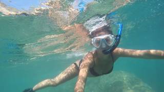 Snorkel en el Racó del Conill Villajoyosa Verano 2016 Bajo del Mar [upl. by Krystyna]