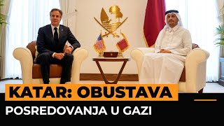 Katar obustavlja nastojanja posredovanja u Gazi [upl. by Prunella]