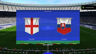 INGLATERRA X ESLOVÁQUIA UEFA EURO 2024 oitavas de final eFootball PES 2021 BMPES 1111 38 [upl. by Adnavoj]