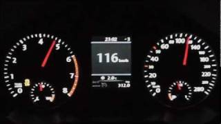 Volkswagen Scirocco 14 TSI 122 PS Acceleration Beschleunigung 0100 kmh [upl. by Nashner]