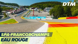 The most exciting corner in Racing Eau Rouge  DTM SpaFrancorchamps 2020 [upl. by Maryly413]