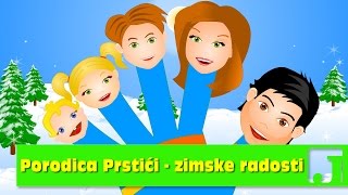 Porodica Prstići  Zimske radosti  Radosti na snegu  Dečije pesme  Pesme za decu  Finger Family [upl. by Fechter882]