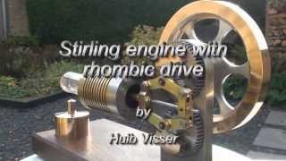 Stirling engine with Rhombic drive [upl. by Ramburt]