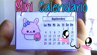 Ideas para organizarte Haz un mini calendario fácil  Easy mini calendar [upl. by Kutzenco]