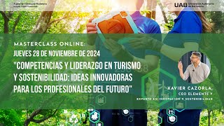 quotCompetencias y liderazgo en turismo y sostenibilidad ideas innovadoras para profesionalesquot [upl. by Laband293]