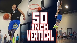 50 INCH VERTICAL Jordan Kilganon INSANE First Day At DUNK CAMP Raw Footage [upl. by Elwyn]