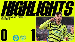 HAVERTZ WITH THE WINNER  Brentford vs Arsenal 01  Late header earns us all three points [upl. by Mell]