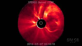 Geomagnetic Storm Likely From Solar Flare Tempest  Video [upl. by Orvil939]