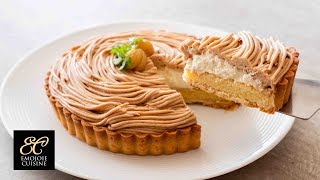 Mont Blanc Tart Recipe モンブランタルトの作り方 [upl. by Ssidnac]