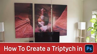 How to Create a Triptych in Photoshop  Printed as a 60x90quot Metal Print [upl. by Eatnoj]