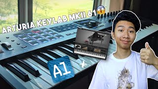 Unboxing my Arturia KeyLab MkII 61 🎹  Reviewing Analog Lab V [upl. by Shurlock811]