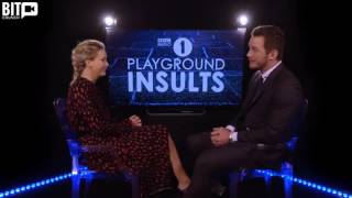 Watch Jennifer Lawrence amp Chris Pratt Insulting Each Other [upl. by Reffotsirk]