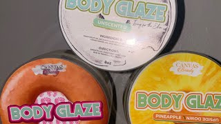 Canvas Beauty Body Glaze COLLECTION amp HONEST REVIEW [upl. by Cohby]