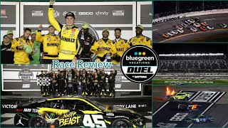 One Of The Best Duel Races  Bluegreen Vacations Duels At Daytona Race Review [upl. by Losyram]