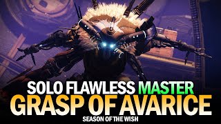 Solo Flawless Master Grasp of Avarice Dungeon Destiny 2 [upl. by Nacnud]