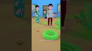 sanp sanp chinki sanp agya comedytimetoons funny comedy animated 3danimation bhabhicomedy [upl. by Nanon]