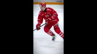 Rapperswil JonaLakers Tyler Moy just didnt need help 😮‍💨 nationalleague icehockey shorts [upl. by Pravit]