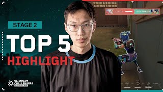 TOP 5 VCT Challengers SEA Split 3  Stage 2 [upl. by Einnov]