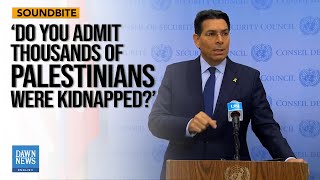 Journalist Grills Danon on Palestinians Kidnappings  Dawn News English [upl. by Merdith]