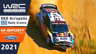 MSport Ford WRC Highlights Day 2  WRC EKO Acropolis Rally Greece 2021  Ford Fiesta WRC [upl. by Rettke]