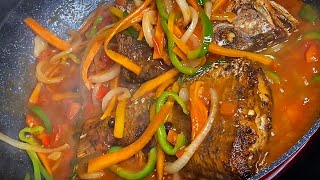 Brown Stewed Fish Jamaican Style Red Snapper [upl. by Dodd131]