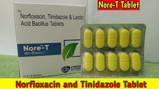 NoreT Tablet  Norfloxacin and Tinidazole Tablet Uses in Bengali [upl. by Hilaria588]