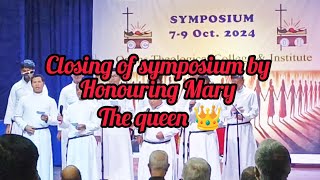 Oriens Theological Colleges Closing ceremony of the symposium by a hymn by Salvatorian Brothers [upl. by Munn]