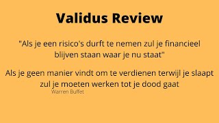 Validus review is het betrouwbaar [upl. by Nnyleitak685]