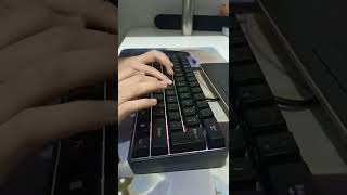 Modded membrane keyboard sound test  Magegee TS91 [upl. by Yemrej835]