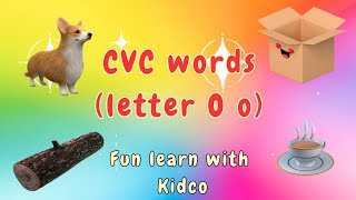 CVC Words Song part 4  letter O o song  short vowel Cvc Words For kids  ‎Kidcoverse [upl. by Akirderf212]