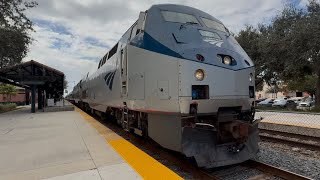 HD Amtrak P09224 engines 202 and 146 at Deerfield Beach station 102424 [upl. by Sucram992]