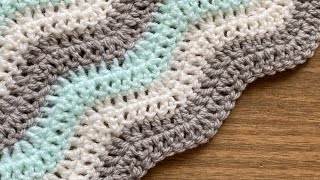 How to Crochet Ripple stitch [upl. by Rehtae]