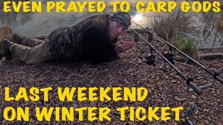 LAST WEEKEND ON MY WINTER TICKET  carp fishing [upl. by Opiuuk]