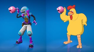 New The Giant Chicken doing Funny Built In Emotes in Fortnite 1 [upl. by Rednas]