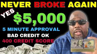 Easiest 5000 Green Dollar Loans for Bad Credit Reviews Best Green Dollar Loans no credit check [upl. by Nnalyrehs]